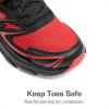 DREAM PAIRS Boys Girls Shoes Kids Tennis Athletic Running Gym School Sneakers for Little Big Kid(Red/Black)