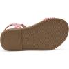 DREAM PAIRS Girls Sandals Open-Toe Princess Dress Flat Sandals Summer Shoes(Toddler/Little Kid)(Red)