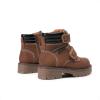 DREAM PAIRS Kids Ankle Boots Boys Girls Fashion Booties with Hook and Loop (Toddler/Little Kid)(Brown)