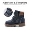 DREAM PAIRS Kids Ankle Boots Boys Girls Fashion Booties with Hook and Loop (Toddler/Little Kid)(Navy)