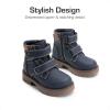 DREAM PAIRS Kids Ankle Boots Boys Girls Fashion Booties with Hook and Loop (Toddler/Little Kid)(Navy)