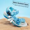 DREAM PAIRS Boys Girls Sandals Kids Adventurous Light-Weight Adjustable Straps Summer Water Shoes (Toddler/Little Kid/Big Kid)(Baby/Blue)