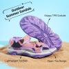 DREAM PAIRS Boys Girls Sandals Kids Adventurous Light-Weight Adjustable Straps Summer Water Shoes (Toddler/Little Kid/Big Kid)(Lavender/Orange)