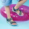 DREAM PAIRS Boys Girls Sandals Kids Adventurous Light-Weight Adjustable Straps Summer Water Shoes (Toddler/Little Kid/Big Kid)(Royal/Neon/Green)