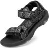 DREAM PAIRS Boys Girls Sandals Kids Adventurous Light-Weight Adjustable Straps Summer Water Shoes (Toddler/Little Kid/Big Kid)(Black)