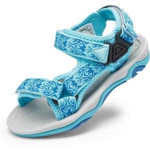 DREAM PAIRS Boys Girls Sandals Kids Adventurous Light-Weight Adjustable Straps Summer Water Shoes (Toddler/Little Kid/Big Kid)(Baby/Blue)