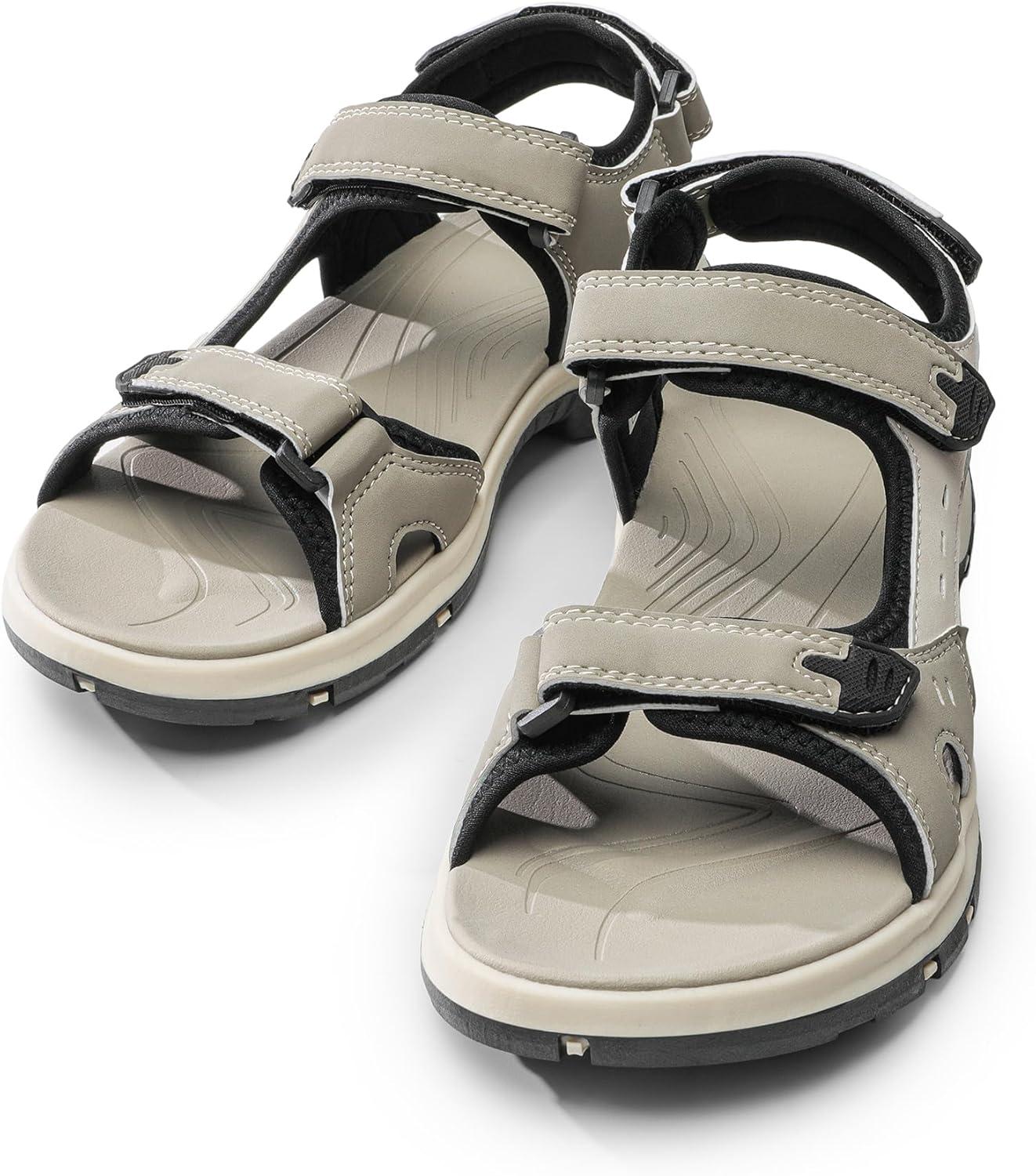 image:imageDREAM PAIRS Womens Walking Sport Athletic Sandals Comfort Open Toe Casual Outdoor Hiking Summer ShoesBeige