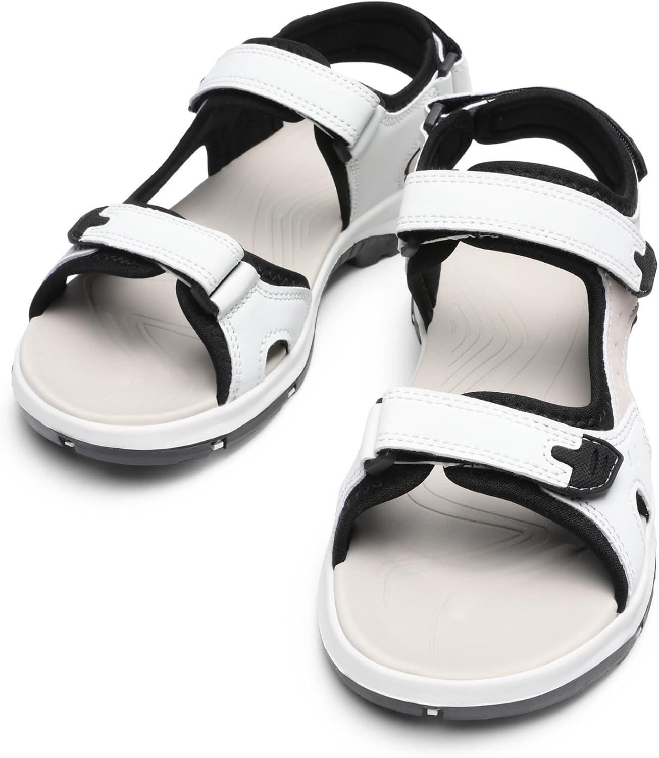 image:imageDREAM PAIRS Womens Walking Sport Athletic Sandals Comfort Open Toe Casual Outdoor Hiking Summer ShoesWhiteBeige