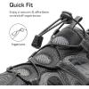 DREAM PAIRS Men’s Sandals Hiking Water Sport Athletic Beach Outdoor Comfortable Casual Closed Toe Summer Sandal Shoes(Black/Dark Grey)