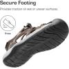 DREAM PAIRS Men’s Sandals Hiking Water Sport Athletic Beach Outdoor Comfortable Casual Closed Toe Summer Sandal Shoes(Brown)