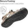 DREAM PAIRS Men’s Sandals Hiking Water Sport Athletic Beach Outdoor Comfortable Casual Closed Toe Summer Sandal Shoes(Khaki)