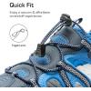 DREAM PAIRS Men’s Sandals Hiking Water Sport Athletic Beach Outdoor Comfortable Casual Closed Toe Summer Sandal Shoes(Navy)