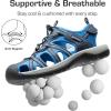 DREAM PAIRS Men’s Sandals Hiking Water Sport Athletic Beach Outdoor Comfortable Casual Closed Toe Summer Sandal Shoes(Navy)