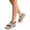 DREAM PAIRS Women’s Walking Sport Athletic Sandals Comfort Open Toe Casual Outdoor Hiking Summer Shoes(Beige)