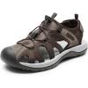 DREAM PAIRS Men’s Sandals Hiking Water Sport Athletic Beach Outdoor Comfortable Casual Closed Toe Summer Sandal Shoes(Brown)