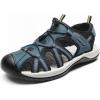 DREAM PAIRS Men’s Sandals Hiking Water Sport Athletic Beach Outdoor Comfortable Casual Closed Toe Summer Sandal Shoes(Dark Blue)