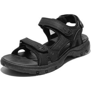 DREAM PAIRS Women’s Walking Sport Athletic Sandals Comfort Open Toe Casual Outdoor Hiking Summer Shoes(Black)
