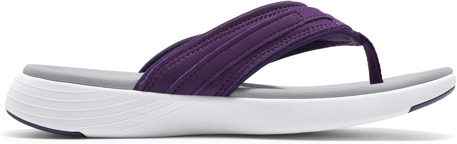 image:imageDREAM PAIRS Womens Arch Support Flip Flops Comfortable Thong SandalsPurple