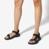 DREAM PAIRS Hiking Sandals Women, Comfortable Walking Sandals With Adjustable Hook And Loop Strap, Quick-Drying Sports Summer Beach Outdoor Light Weight Water Shoes(All Black)