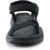 DREAM PAIRS Hiking Sandals Women, Comfortable Walking Sandals With Adjustable Hook And Loop Strap, Quick-Drying Sports Summer Beach Outdoor Light Weight Water Shoes(All Black)