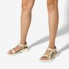 DREAM PAIRS Hiking Sandals Women, Comfortable Walking Sandals With Adjustable Hook And Loop Strap, Quick-Drying Sports Summer Beach Outdoor Light Weight Water Shoes(Beige)