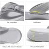DREAM PAIRS Women’s Arch Support Flip Flops Comfortable Thong Sandals(Grey)