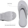DREAM PAIRS Women’s Arch Support Flip Flops Comfortable Thong Sandals(Grey)