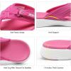 DREAM PAIRS Women’s Arch Support Flip Flops Comfortable Thong Sandals(Hot Pink)