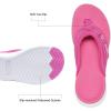 DREAM PAIRS Women’s Arch Support Flip Flops Comfortable Thong Sandals(Hot Pink)
