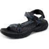 DREAM PAIRS Hiking Sandals Women, Comfortable Walking Sandals With Adjustable Hook And Loop Strap, Quick-Drying Sports Summer Beach Outdoor Light Weight Water Shoes(Royal Blue)