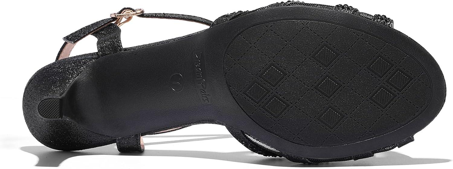 image:imageDREAM PAIRS Womens Nina Low Heel Pump Sandals166black