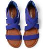DREAM PAIRS Women’s Elastic Ankle Strap Low Wedges Sandals(Royal/Blue)