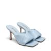 DREAM PAIRS Women’s High Stilettos Heels Mules Open Square Toe Slip On Comfort Sexy Dress Pumps Sandals Fashion Casual Prom Dress Shoes(Baby/Blue)