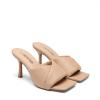 DREAM PAIRS Women’s High Stilettos Heels Mules Open Square Toe Slip On Comfort Sexy Dress Pumps Sandals Fashion Casual Prom Dress Shoes(Nude)