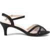 DREAM PAIRS Women’s Nina Low Heel Pump Sandals(150-black)