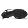 DREAM PAIRS Women’s Nina Low Heel Pump Sandals(166-black)