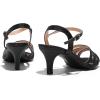 DREAM PAIRS Women’s Nina Low Heel Pump Sandals(166-black)