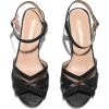 DREAM PAIRS Women’s Nina Low Heel Pump Sandals(166-black)