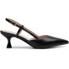 DREAM PAIRS Women’s Slingback Kitten Heels Closed Pointed Toe Low Stiletto Heels Dress Bridal Party Wedding Pumps Shoes(Black)