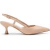 DREAM PAIRS Women’s Slingback Kitten Heels Closed Pointed Toe Low Stiletto Heels Dress Bridal Party Wedding Pumps Shoes(Nude)