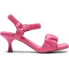 DREAM PAIRS Kitten Heels for Women Comfortable Low Heels Sandals Suqare Open Toe Cute Wedding Party Evening Prom Dance Strap Dress Pump Sandals Shoes(Hot Pink)