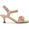 DREAM PAIRS Kitten Heels for Women Comfortable Low Heels Sandals Suqare Open Toe Cute Wedding Party Evening Prom Dance Strap Dress Pump Sandals Shoes(Nude)