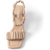 DREAM PAIRS Kitten Heels for Women Comfortable Low Heels Sandals Suqare Open Toe Cute Wedding Party Evening Prom Dance Strap Dress Pump Sandals Shoes(Nude)