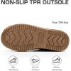 DREAM PAIRS Women’s Ankle Winter Boots Genuine Suede Leather Faux Fur Lace Up Snow Warm Comfort Cozy Short Booties FuzzyGo Women’s Cozy(Chestnut)