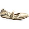 DREAM PAIRS Women’s Ballet Flats Foldable Square Toe Mary Jane Flats Comfortable Slip On Dress Shoes Business Casual Work Mary Jane Shoes(Gold)