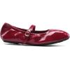 DREAM PAIRS Women’s Ballet Flats Foldable Square Toe Mary Jane Flats Comfortable Slip On Dress Shoes Business Casual Work Mary Jane Shoes(Red)