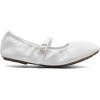 DREAM PAIRS Women’s Ballet Flats Foldable Square Toe Mary Jane Flats Comfortable Slip On Dress Shoes Business Casual Work Mary Jane Shoes(White)