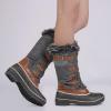 DREAM PAIRS Women’s DP Warm Faux Fur Lined Mid Calf Winter Snow Boots(Khaki)