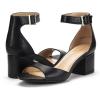 DREAM PAIRS Womens Heels, Chunk Low Heel Comfortable Pump Sandals Dress Shoe(Black Polyurethane)