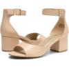 DREAM PAIRS Womens Heels, Chunk Low Heel Comfortable Pump Sandals Dress Shoe(Light Nude-pu)